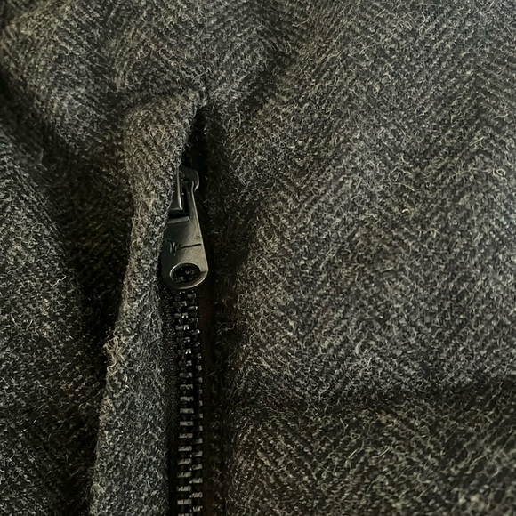 Marc Anthony Men’s Quilted Puffer Jacket Wool Herringbone Black XXL Hooded - Picture 15 of 16